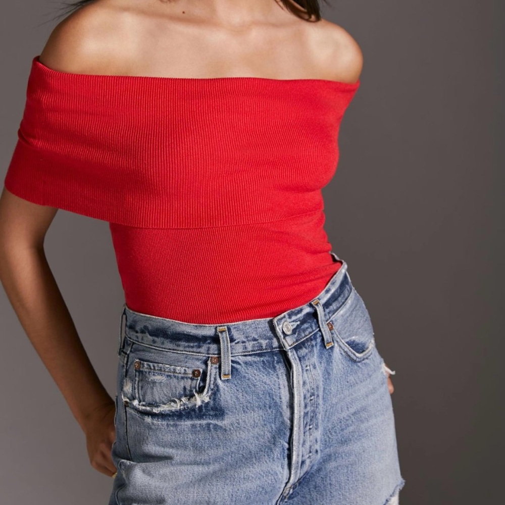 🆕 NWT Anthropologie Convertible Tank - Red Coral - XXS